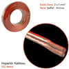 KGN Hoparlör Kablo 2x1 100 mt Bitişik Şeffaf-Kırmızı 1203012