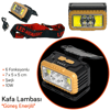 Lambada Kafa Lambası Güneş Enerjili Çakarlı Şarjlı 4 Led + 2 COB 10W BR4456035