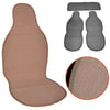 NYF 08 Terletmez Minder Pamuklu Koyu Krem 3 lü Set (2 Ön Pilot + 1 Arka Oturma)