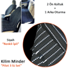 NYF Kilim Minder Pilot 3 lü Set (2 Ön Koltuk + 1 Arka Koltuk Serme Oturma) Üniversal