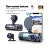 NYF MB-470 Wevolt DVR Kayıt Cihazı Araç İçi 3 inç 4K GPS+Wifi Üç Kameralı (128 GB Destekli)