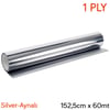 NYF Optix 1 Ply Çizilmez Cam Filmi Silver-Aynalı 152,5 cm x 60 mt