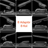 RBW 91114 Multi-Fit 8 Adaptörlü 14 inç / 350 mm Muz Silecek