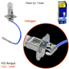 TAS Süperlight 12V H3 Ampul Halogen 55W SL3302 (10 lu)