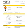 Vosla 12V 93 Ampul 21W BAU15s PY21W Yakın Tırnak Amber VS37638 (10 lu)