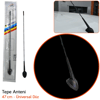 Zendar Y-235V Tepe Anteni Üniversal Düz SLX 47 cm (Fiber Tel) BR0025035