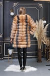 Fox Fur Jacket Women's Long Winter Transformer Jacket  short or long coat Fur Jacket A luxurious gift for her. Stylish Jacket for Women 