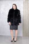 Siyah Gerçek tilki, Orijinal doğal kürk, Sıcak ve hafif, kısa ve uzun ceket, kürk yelek, kürk kadın ceketleri, kışlık ceket