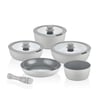 FALEZ AURIS X LARGE 9 PARÇA SET GRİ