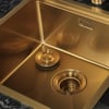 Allure El Yapımı PVD Eviye Seti 44x44 cm Altın (Gold) 