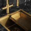 Allure El Yapımı PVD Eviye Seti 44x44 cm Altın (Gold) 