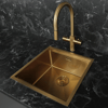 Allure El Yapımı PVD Eviye Seti 44x44 cm Altın (Gold) 