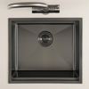 Allure El Yapımı PVD Eviye Seti 49x44 cm Siyah (Black)