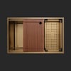 Allure El Yapımı PVD Eviye Seti 70x44 cm Altın (Gold)
