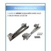 DUŞAKABİN KARE KULP KROM (16CM)