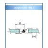 DUŞAKABİN MIKNATISLI FİTİL SİYAH (200CM)