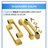 Duşakabin Yedek Parça Kare Kulp (16CM) GoldDuşakabin Yedek Parça Kare Kulp (16 cm) Gold | Şık ve Dayanıklı Kapı Kolu | Altın Renk Metal Tasarım | Kolay Montaj | Tüm Standart Duşakabin Kapılarıyla Uyumlu | Paslanmaz ve Uzun ÖmürlüDuşakabinDUŞHOME8516DUŞHOMEDuşakabin Yedek Parça Kare Kulp (16CM) Gold