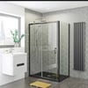 DUŞHOME DUŞAKABİN FELİCİA SERİSİ 110*80 SİYAH PROFİL 1S 1Ç ÖNDEN GİRİŞLİ,H;190CM
