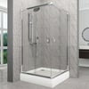 DUŞHOME DUŞAKABİN GLORY SERİSİ SÜRGÜLÜ 110X110 KARE,KÖŞE AÇILIR TEKNE+KABİN