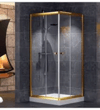 DUŞHOME DUŞAKABİN GLORY SERİSİ,90*90 KARE TEKNE+KABİN,GOLD