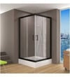 DUŞHOME DUŞAKABİN GLORY SERİSİ,90*90 KARE TEKNE+KABİN,MAT SİYAH