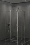 DUŞHOME DUŞAKABİN TİTANYUM SERİSİ 90*90 KARE,H;190CM