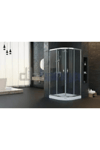DUŞHOME GLORY SERİSİ SÜRGÜLÜ 80X80 OVAL TEKNE+KABİN