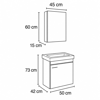 Fym Astra 50CM Banyo Dolabı (1343)FYM Astra 50 cm Banyo Dolabı | Modern ve Kompakt Lavabo Altı Dolap | Şık ve Fonksiyonel Tasarım | Dar Alanlar İçin İdeal | Dayanıklı ve Kullanışlı MobilyaBanyo DolabıFYM1343DUŞHOMEFym Astra 50CM Banyo Dolabı (1343)