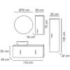 FYM INFINITY 110CM BANYO DOLABI