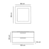FYM LOTUS 100CM BANYO DOLABI-ANTRASİT