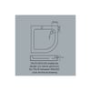 İNCİ 90X90 OVAL PANELLİ DUŞ TEKNESİ H15CM