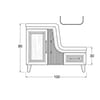 Shower Ceylin Banyo Dolabı 105cm Beyaz Abdest Banyo DolabıBanyo DolabıShowerCeyin 105cm BeyazDUŞHOMEShower Ceylin Banyo Dolabı 105cm Beyaz Abdest Banyo Dolabı