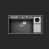 Verona El Yapımı Nano Eviye Seti 85x48 cm Mat Gri (Gun Grey)