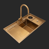 Verona El Yapımı PVD Eviye Seti 85x48 cm Altın (Gold)