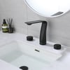 Wind 3 Delikli Sensörlü Lavabo Bataryası Matt Black
