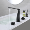 Wind 3 Delikli Sensörlü Lavabo Bataryası Matt Black