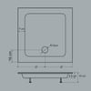 ZÜMRÜT 100X100 KARE PANELLİ DUŞ TEKNESİ H15CM