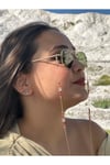 Gözlük zinciri gözlük askısı kristal boncuklu şık tasarım
