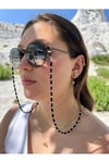 Gözlük zinciri gözlük askısı siyah