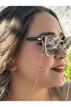 Gözlük zinciri renkli boncuklu