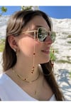 Gözlük zinciri zincirli gözlük askısı şık tasarım