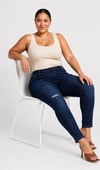Yırtık Detaylı Likralı Skinny Jean Pantolon