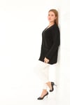 Lanze Çelik Örme Triko Düğmeli Anne Ceket 2405