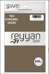 100cm Reyyan Düz Yazma KARAMEL(AÇIK)