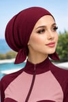 Bordo Bağcıklı Deniz - Havuz Bonesi