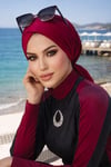Bordo Çapraz Deniz - Havuz Deniz Bonesi
