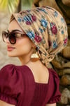 Camel Yaprak Desenli Tokalı Bone