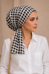 Ekose Desen Eşarp Bone