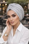 Gri Ekru Kışlık Burgu Bone