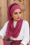 Gülkurusu Bantlı Bandana Hazır Şal